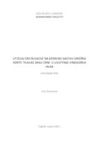 prikaz prve stranice dokumenta Utjecaj defolijacije na kemijski sastav grožđa sorte 'Plavac mali crni' u uvjetima vinogorja Hvar