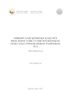 prikaz prve stranice dokumenta Određivanje kemijske kakvoće procjedne vode i vode površinskog otjecanja vinogradskog padinskog tla