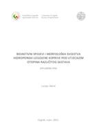 prikaz prve stranice dokumenta Bioaktivni spojevi i morfološka svojstva hidroponski uzgojene koprive pod utjecajem otopina različitog sastava