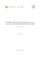 prikaz prve stranice dokumenta Dinamika populacije vrste Scaphoideus titanus (Ball, 1932) u vinogradima pokušališta Jazbina