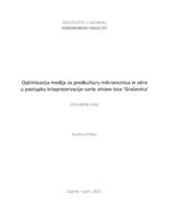 prikaz prve stranice dokumenta Optimizacija medija za predkulturu mikroreznica in vitro u postupku krioprezervacije sorte vinove loze 'Graševina'