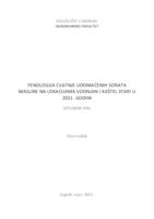 prikaz prve stranice dokumenta Fenologija cvatnje udomaćenih sorata masline na lokacijama Vodnjan i Kaštel Stari u 2021. godini