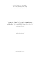 prikaz prve stranice dokumenta Florističke značajke ukrasnih biljaka na području grada Splita