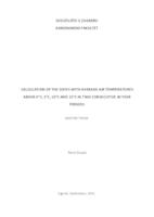 prikaz prve stranice dokumenta Calculation of the dates with average air temeratures above 0°C, 5°C, 10°C and 15°C in two consecutive 30 year periods