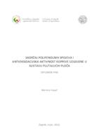 prikaz prve stranice dokumenta Sadržaj polifenolnih spojeva i antioksidacijska aktivnost koprive uzgojene u sustavu plutajućih ploča