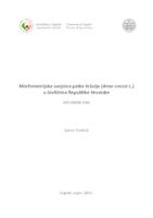 prikaz prve stranice dokumenta Morfometrijska svojstva patke Križulje (Anas Crecca L. ) u lovištima Republike Hrvatske