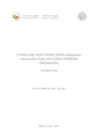 prikaz prve stranice dokumenta Utjecaj faze rasta mišjeg repka (Alopecurus myosuroides Huds.) na učinak herbicida pinoksadena