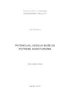 prikaz prve stranice dokumenta Potencijal uzgoja buše za potrebe agroturizma