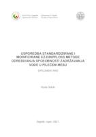 prikaz prve stranice dokumenta Usporedba standardizirane i modificirane EZ-DripLoss metode određivanja sposobnosti zadržavanja vode u pilećem mesu