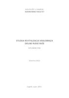 prikaz prve stranice dokumenta Studija revitalizacije krajobraza doline rijeke Raše