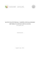 prikaz prve stranice dokumenta Nutritivni potencijal i sadržaj specijaliziranih metabolita jestivih vrsta cvijeća