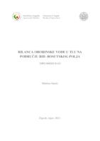 prikaz prve stranice dokumenta Bilanca oborinske vode u tlu na području Biđ-bosutskog polja