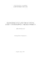 prikaz prve stranice dokumenta Ekonomski značajni virusi vinove loze u vinogradima u okolici Poreča