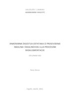 prikaz prve stranice dokumenta Anaerobna digestija ostataka iz proizvodnje maslina i maslinovog ulja procesom bioaugmentacije