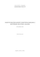 prikaz prve stranice dokumenta Vegetativna razvijenost genotipova masline u matičnjaku na otoku Ugljanu