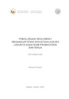 prikaz prve stranice dokumenta Poboljšanje reoloških i organoleptičkih svojstava kozjeg jogurta dodatkom probiotičkih bakterija