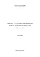 prikaz prve stranice dokumenta Upotreba ljekovitih biljaka u narodnoj medicini sjeverozapadne Hrvatske