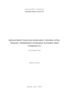 prikaz prve stranice dokumenta Mogućnosti razvoja ruralnog turizma Ličko-senjske i Primorsko-goranske županije kroz fondove EU