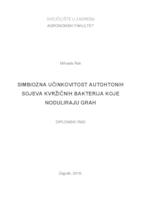 prikaz prve stranice dokumenta Simbiozna učinkovitost autohtonih sojeva kvržičnih bakterija koje noduliraju grah