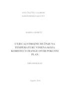 prikaz prve stranice dokumenta Utjecaj strojne mužnje na temperaturu vimena koza koristeći change over pokusni plan