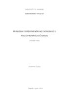 prikaz prve stranice dokumenta Primjena ekperimentalne ekonomije u poslovnom odlučivanju