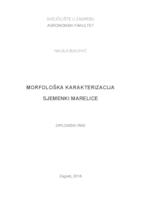 prikaz prve stranice dokumenta Morfološka karakterizacija sjemenki marelice