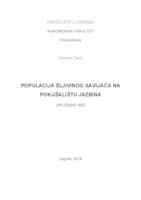 prikaz prve stranice dokumenta Populacija šljivinog savijača na pokušalištu Jazbina