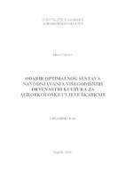 prikaz prve stranice dokumenta Odabir optimalnog sustava navodnjavanja višegodišnjih drvenastih kultura za agroekološke uvjete Škabrnje