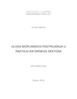 prikaz prve stranice dokumenta Uloga bioplinskog postrojenja u razvoju ratarskog sektora