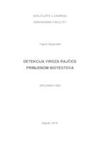 prikaz prve stranice dokumenta Detekcija viroza rajčice primjenom biotestova