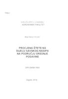 prikaz prve stranice dokumenta Procjena štete na dijelu savskog nasipa na području srednje Posavine