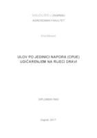 prikaz prve stranice dokumenta Ulov po jedinici napora (CPUE) udičarenjem na rijeci Dravi