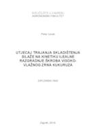 prikaz prve stranice dokumenta Utjecaj trajanja skladištenja silaže na kinetiku ilealne razgradnje škroba visokovlažnog zrna kukuruza