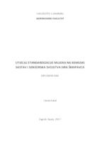 prikaz prve stranice dokumenta Utjecaj standardizacije mlijeka na kemijski sastav i senzorska svojstva sira škripavca