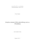 prikaz prve stranice dokumenta Analiza stanja tržišta ekološkog voća u Hrvatskoj