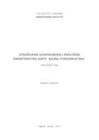 prikaz prve stranice dokumenta Istraživanje gospodarskih i enoloških karakteristika sorte 'Belina starohrvatska'