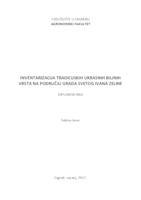 prikaz prve stranice dokumenta Inventarizacija tradicijskih ukrasnih biljnih vrsta na području grada Sv.Ivana Zeline