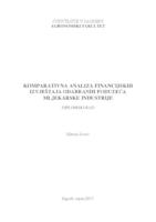 prikaz prve stranice dokumenta Komparativna analiza financijskih izvještaja odabranih poduzeća mljekarske industrije