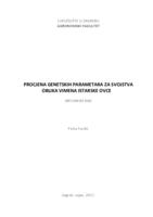 prikaz prve stranice dokumenta Procjena genetskih parametara za svojstva oblika vimena istarske ovce