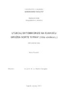 prikaz prve stranice dokumenta Utjecaj ektomikorize na kakvoću grožđa sorte "Syrah" (Vitis vinifera L.)