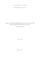 prikaz prve stranice dokumenta Utjecaj visokih temperatura okoliša na stopu koncepcije i broj kunića u leglu