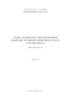prikaz prve stranice dokumenta Utjecaj dodatka ortofosforne kiseline na proizvodne rezultate tovnih pilića