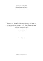 prikaz prve stranice dokumenta Procjena dormantnosti i posliježetvenog dozrijevanja u populaciji rekombinatnih inbred linija pšenice