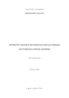prikaz prve stranice dokumenta Intenzitet napada kestenovog moljca minera na području grada Zagreba