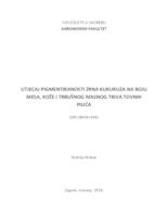 prikaz prve stranice dokumenta Utjecaj pigmentiranosti zrna kukuruza na boju mesa, kože i trbušnog masnog tkiva tovnih pilića