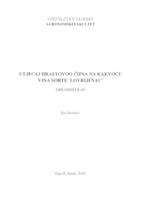 prikaz prve stranice dokumenta Utjecaj hrastovog čipsa na kakvoću vina sorte 'Lovrijenac'
