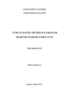 prikaz prve stranice dokumenta Utjecaj načina mužnje na zdravlje mliječne žlijezde paške ovce