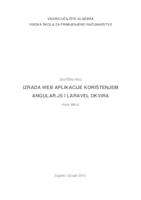 prikaz prve stranice dokumenta IZRADA WEB APLIKACIJE KORIŠTENJEM ANGULAR.JS l LARAVEL OKVIRA