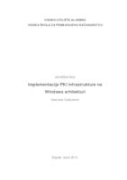 prikaz prve stranice dokumenta Implementacija PKI infrastrukture na Windows arhitekturi