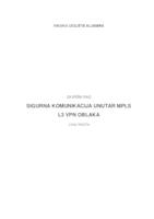 prikaz prve stranice dokumenta Sigurna komunikacija unutar MPLS L3 VPN oblaka